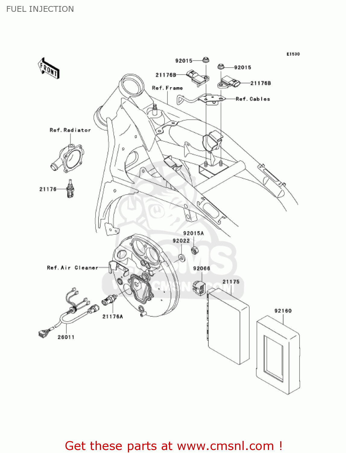 FUEL INJECTION VN1500R5 VULCAN 1500 DRIFTER 2005 USA CALIFORNIA