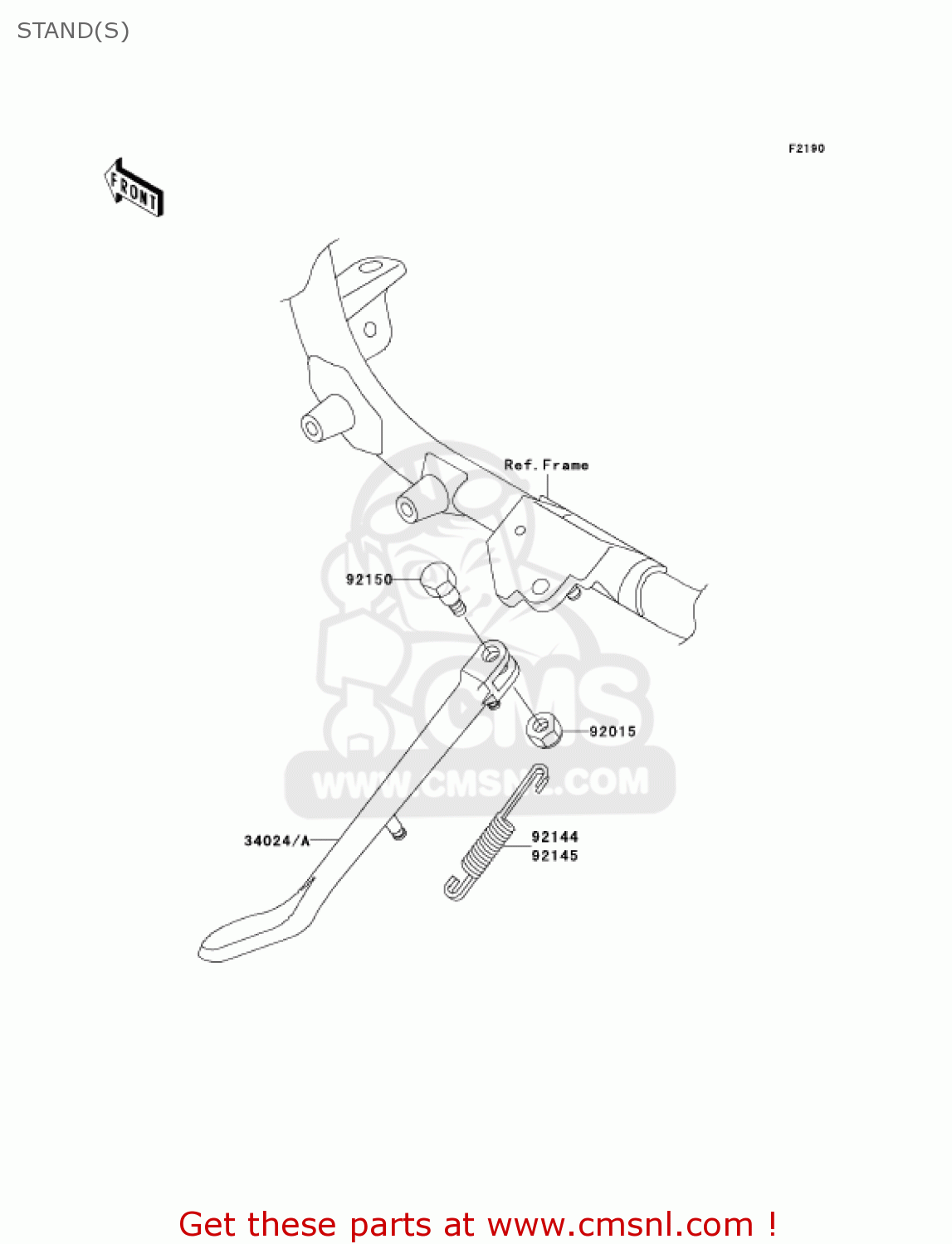 STAND(S) VN1500R5 VULCAN 1500 DRIFTER 2005 USA CALIFORNIA