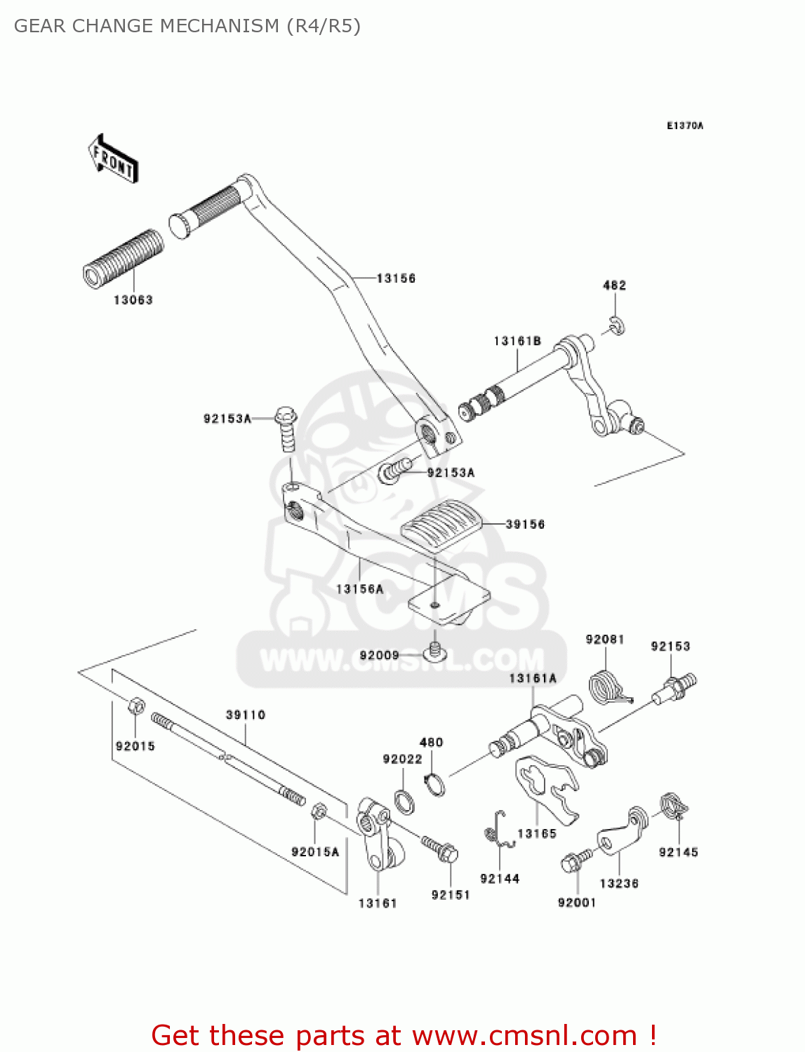 GEAR CHANGE MECHANISM (R4/R5) VN1500R5 VULCAN 1500 DRIFTER 2005 USA CALIFORNIA
