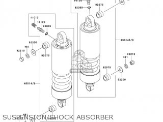 SUSPENSION/SHOCK ABSORBER - VN1500R5 VULCAN 1500 DRIFTER 2005 USA CALIFORNIA
