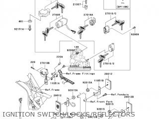 IGNITION SWITCH/LOCKS/REFLECTORS - VN1500R5 VULCAN 1500 DRIFTER 2005 USA CALIFORNIA