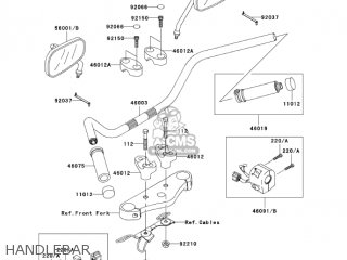 HANDLEBAR - VN1500R5 VULCAN 1500 DRIFTER 2005 USA CALIFORNIA