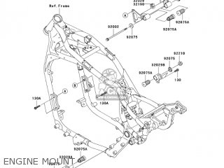 ENGINE MOUNT - VN1500R5 VULCAN 1500 DRIFTER 2005 USA CALIFORNIA