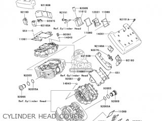 CYLINDER HEAD COVER - VN1500R5 VULCAN 1500 DRIFTER 2005 USA CALIFORNIA
