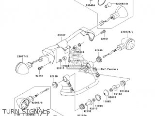 TURN SIGNALS - VN1500R5 VULCAN 1500 DRIFTER 2005 USA CALIFORNIA