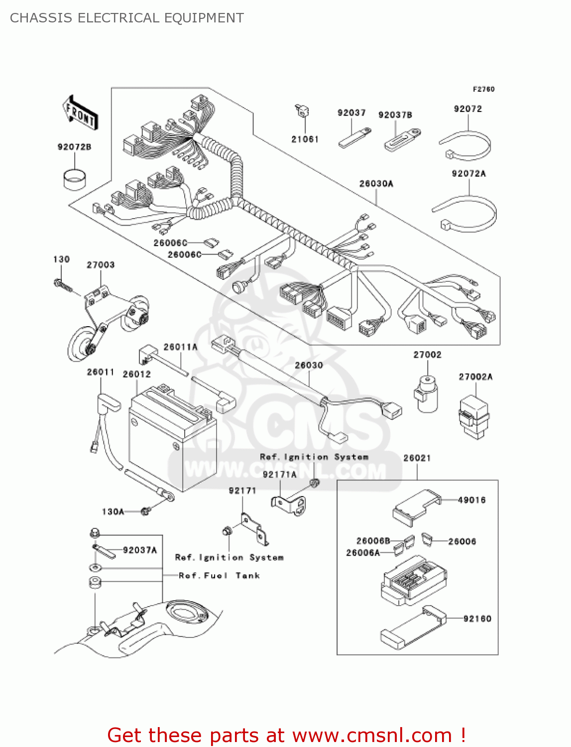 CHASSIS ELECTRICAL EQUIPMENT VN1500T6F VULCAN 1500 CLASSIC 2006 USA CALIFORNIA CANADA