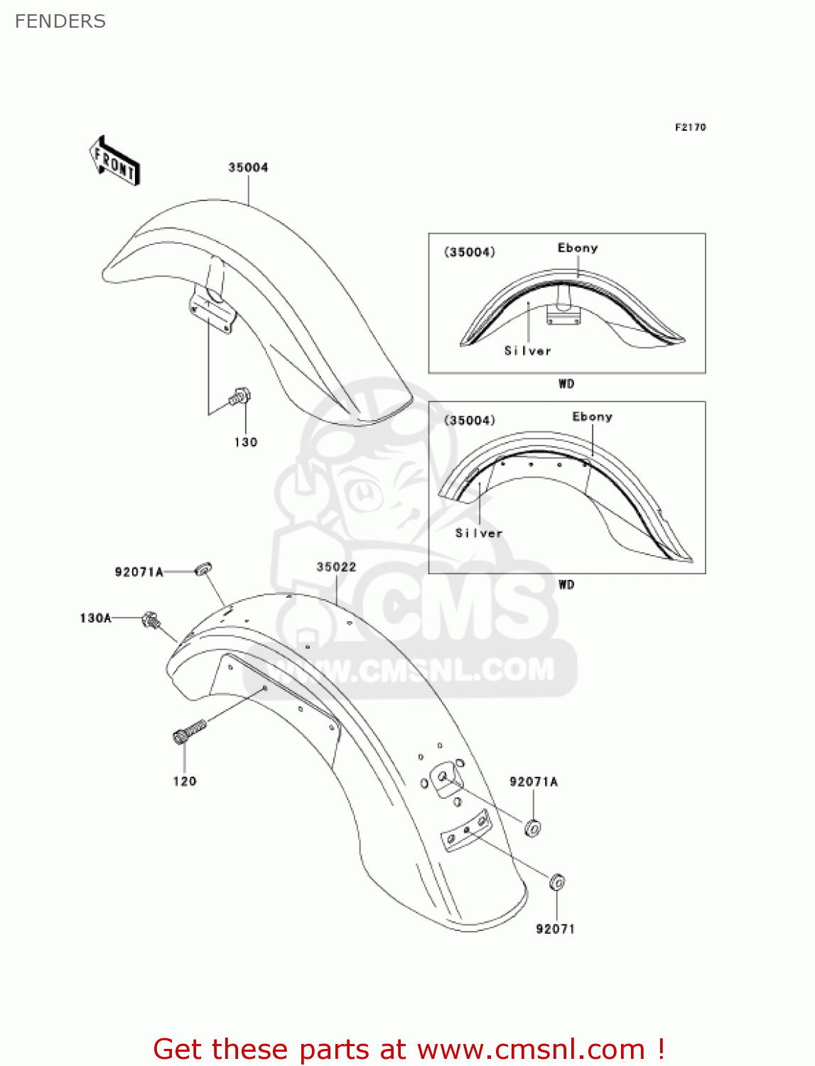 FENDERS VN1500T6F VULCAN 1500 CLASSIC 2006 USA CALIFORNIA CANADA