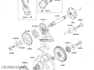 CRANKSHAFT - VN1500T6F VULCAN 1500 CLASSIC 2006 USA CALIFORNIA CANADA
