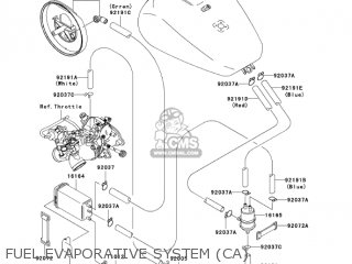 FUEL EVAPORATIVE SYSTEM (CA) - VN1500T6F VULCAN 1500 CLASSIC 2006 USA CALIFORNIA CANADA