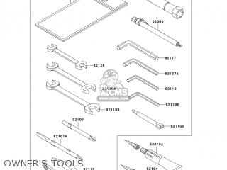 OWNER'S TOOLS - VN1500T6F VULCAN 1500 CLASSIC 2006 USA CALIFORNIA CANADA