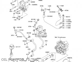 OIL PUMP/OIL FILTER - VN1500T6F VULCAN 1500 CLASSIC 2006 USA CALIFORNIA CANADA