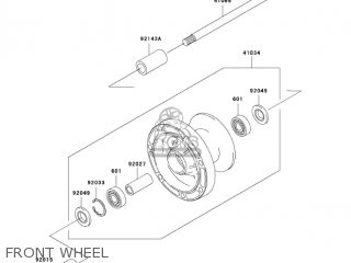 FRONT WHEEL - VN1500T6F VULCAN 1500 CLASSIC 2006 USA CALIFORNIA CANADA