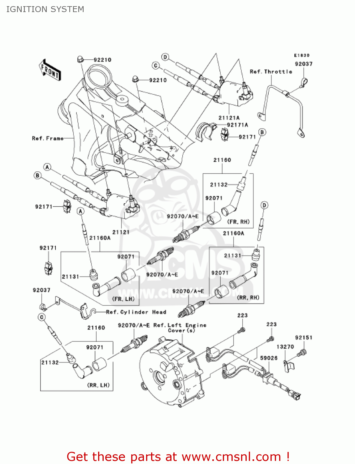 IGNITION SYSTEM VN1600A1 VULCAN 1600 CLASSIC 2003 USA CALIFORNIA CANADA