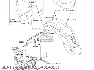 SEAT (-JKBVNKA1 5A014810) - VN1600A1 VULCAN 1600 CLASSIC 2003 USA CALIFORNIA CANADA