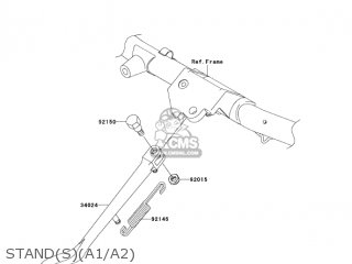STAND(S)(A1/A2) - VN1600A1 VULCAN 1600 CLASSIC 2003 USA CALIFORNIA CANADA