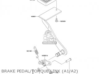 BRAKE PEDAL/TORQUE LINK (A1/A2) - VN1600A2 VULCAN 1600 CLASSIC 2004 USA CALIFORNIA CANADA
