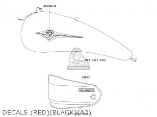 DECALS (RED)(BLACK)(A2) - VN1600A2 VULCAN 1600 CLASSIC 2004 USA CALIFORNIA CANADA