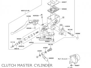 CLUTCH MASTER CYLINDER - VN1600A2 VULCAN 1600 CLASSIC 2004 USA CALIFORNIA CANADA