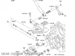 GEAR CHANGE MECHANISM - VN1600A2 VULCAN 1600 CLASSIC 2004 USA CALIFORNIA CANADA
