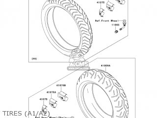 TIRES (A1/A2) - VN1600A2 VULCAN 1600 CLASSIC 2004 USA CALIFORNIA CANADA