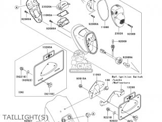 TAILLIGHT(S) - VN1600A2 VULCAN 1600 CLASSIC 2004 USA CALIFORNIA CANADA
