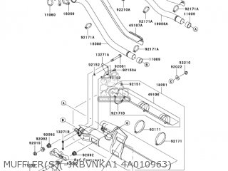 MUFFLER(S)(-JKBVNKA1 4A010963) - VN1600A2 VULCAN 1600 CLASSIC 2004 USA CALIFORNIA CANADA