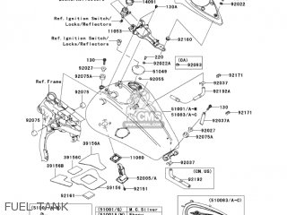 FUEL TANK - VN1600A2 VULCAN 1600 CLASSIC 2004 USA CALIFORNIA CANADA