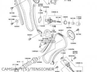 CAMSHAFT(S)/TENSIONER - VN1600A2 VULCAN 1600 CLASSIC 2004 USA CALIFORNIA CANADA