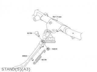 STAND(S)(A3) - VN1600A3 VULCAN 1600 CLASSIC 2005 USA CALIFORNIA CANADA