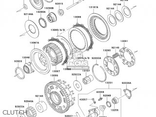 CLUTCH - VN1600A3 VULCAN 1600 CLASSIC 2005 USA CALIFORNIA CANADA