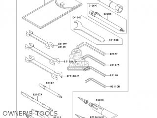 OWNER'S TOOLS - VN1600A3 VULCAN 1600 CLASSIC 2005 USA CALIFORNIA CANADA