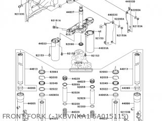 FRONT FORK (-JKBVNKA1 5A015115) - VN1600A3 VULCAN 1600 CLASSIC 2005 USA CALIFORNIA CANADA
