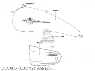 DECALS (EBONY)(A6F) - VN1600A6F VULCAN 1600 CLASSIC 2006 USA CALIFORNIA CANADA