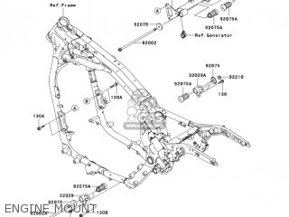 ENGINE MOUNT - VN1600A6F VULCAN 1600 CLASSIC 2006 USA CALIFORNIA CANADA