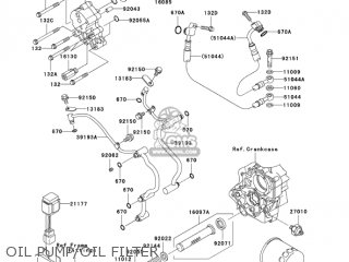 OIL PUMP/OIL FILTER - VN1600A6F VULCAN 1600 CLASSIC 2006 USA CALIFORNIA CANADA
