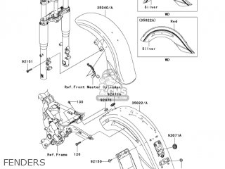FENDERS - VN1600A6F VULCAN 1600 CLASSIC 2006 USA CALIFORNIA CANADA