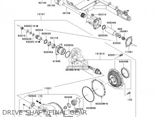 DRIVE SHAFT/FINAL GEAR - VN1600A6F VULCAN 1600 CLASSIC 2006 USA CALIFORNIA CANADA