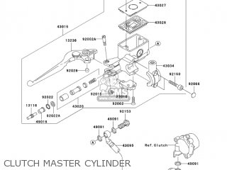 CLUTCH MASTER CYLINDER - VN1600A6F VULCAN 1600 CLASSIC 2006 USA CALIFORNIA CANADA