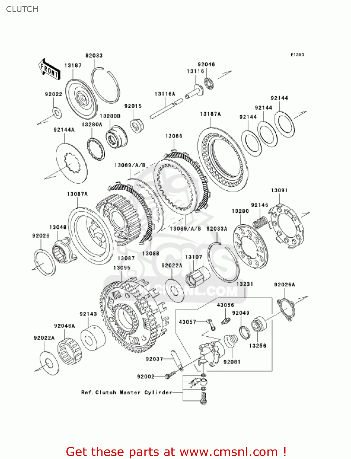 CLUTCH VN1600A7F VULCAN 1600 CLASSIC 2007 USA CALIFORNIA CANADA