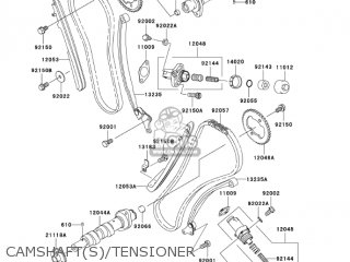 CAMSHAFT(S)/TENSIONER - VN1600A7F VULCAN 1600 CLASSIC 2007 USA CALIFORNIA CANADA