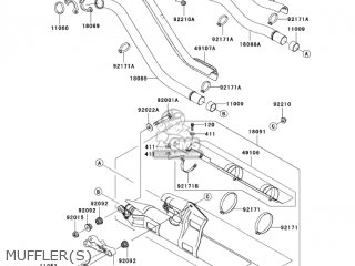 MUFFLER(S) - VN1600A7F VULCAN 1600 CLASSIC 2007 USA CALIFORNIA CANADA
