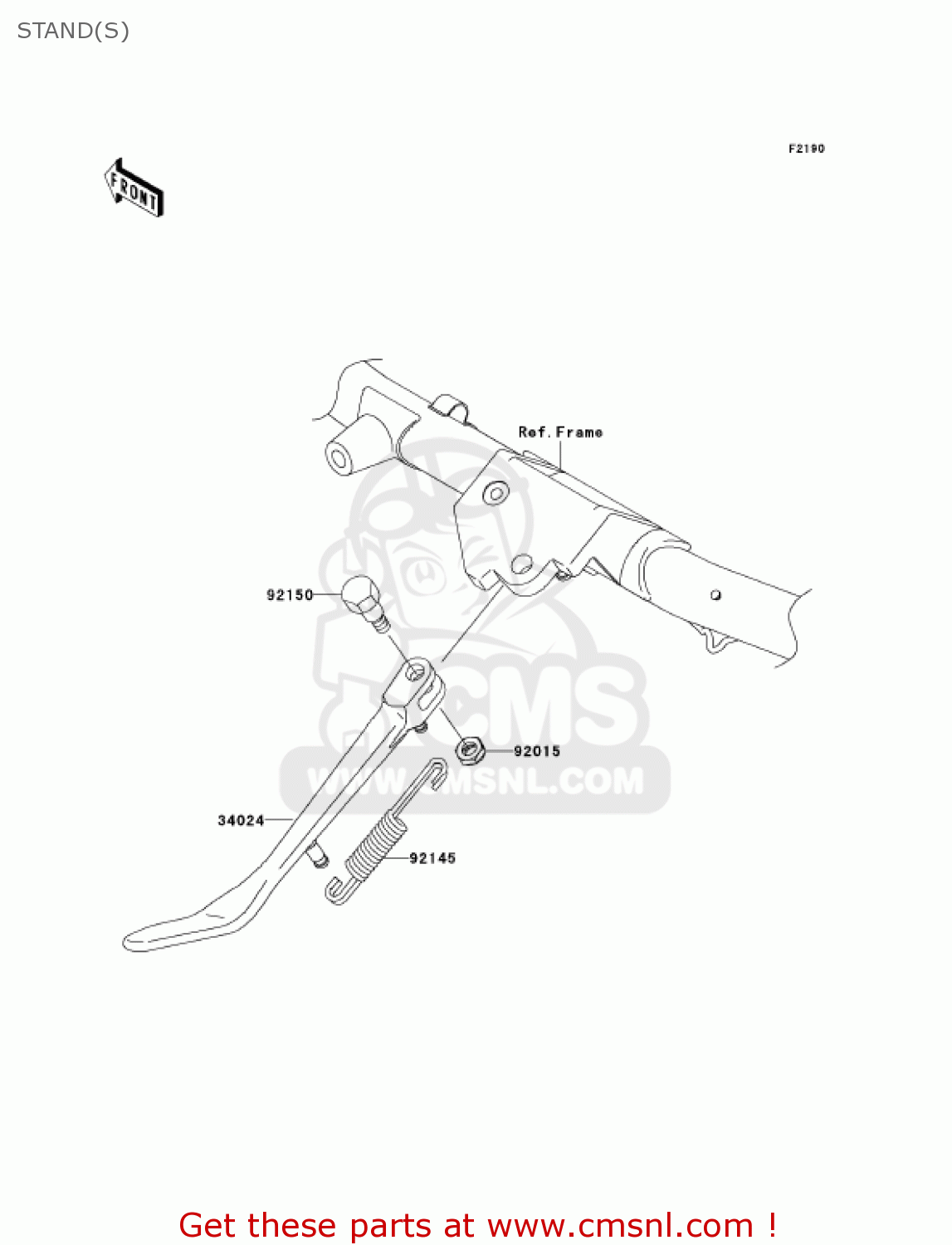 STAND(S) VN1600A7FA VULCAN 1600 CLASSIC 2007 USA CALIFORNIA