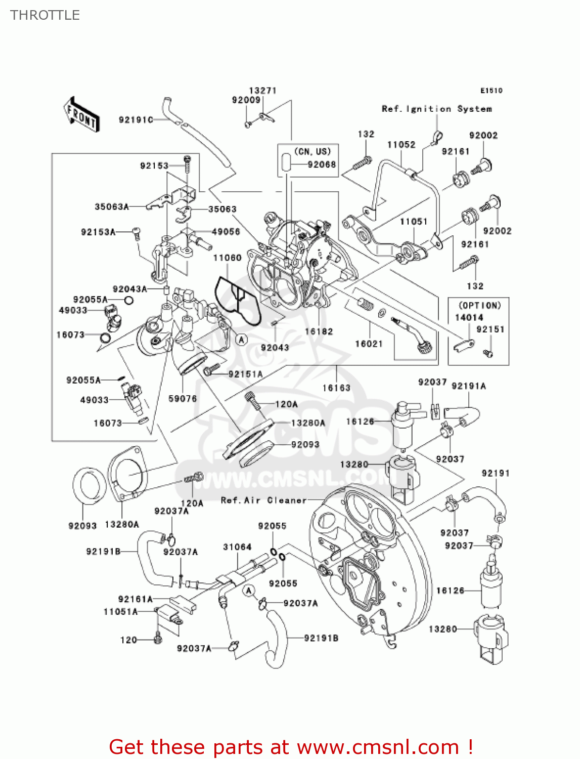 THROTTLE VN1600A7FA VULCAN 1600 CLASSIC 2007 USA CALIFORNIA