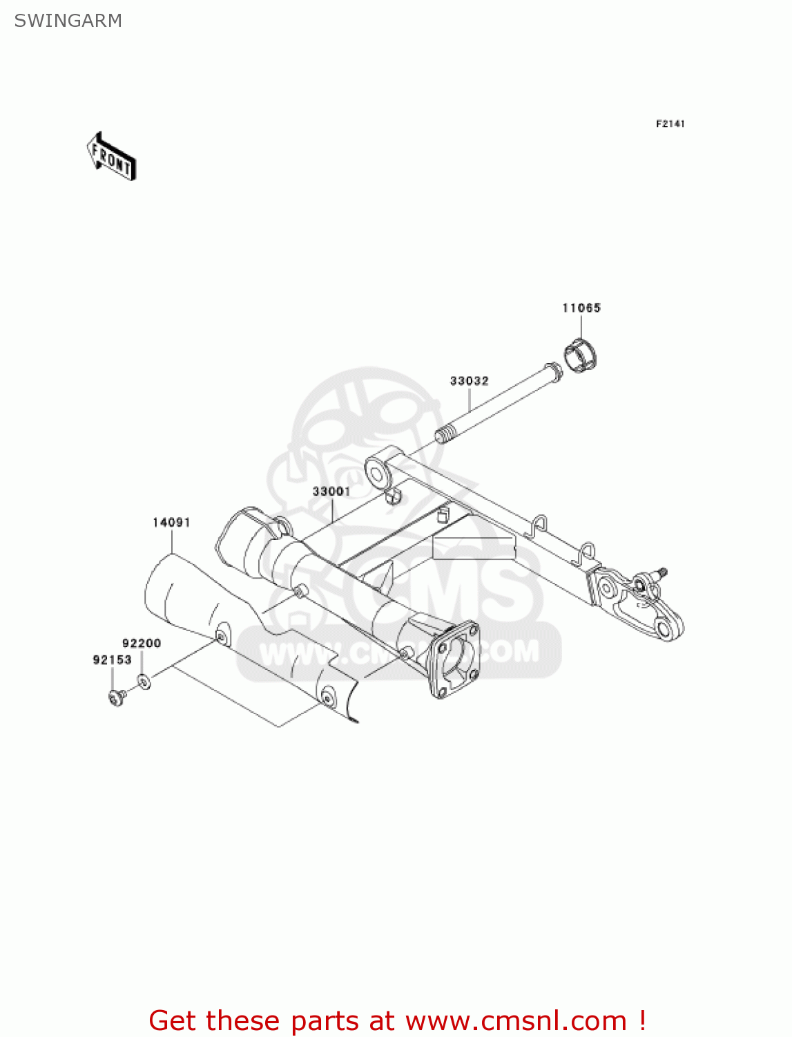 SWINGARM VN1600A7FA VULCAN 1600 CLASSIC 2007 USA CALIFORNIA
