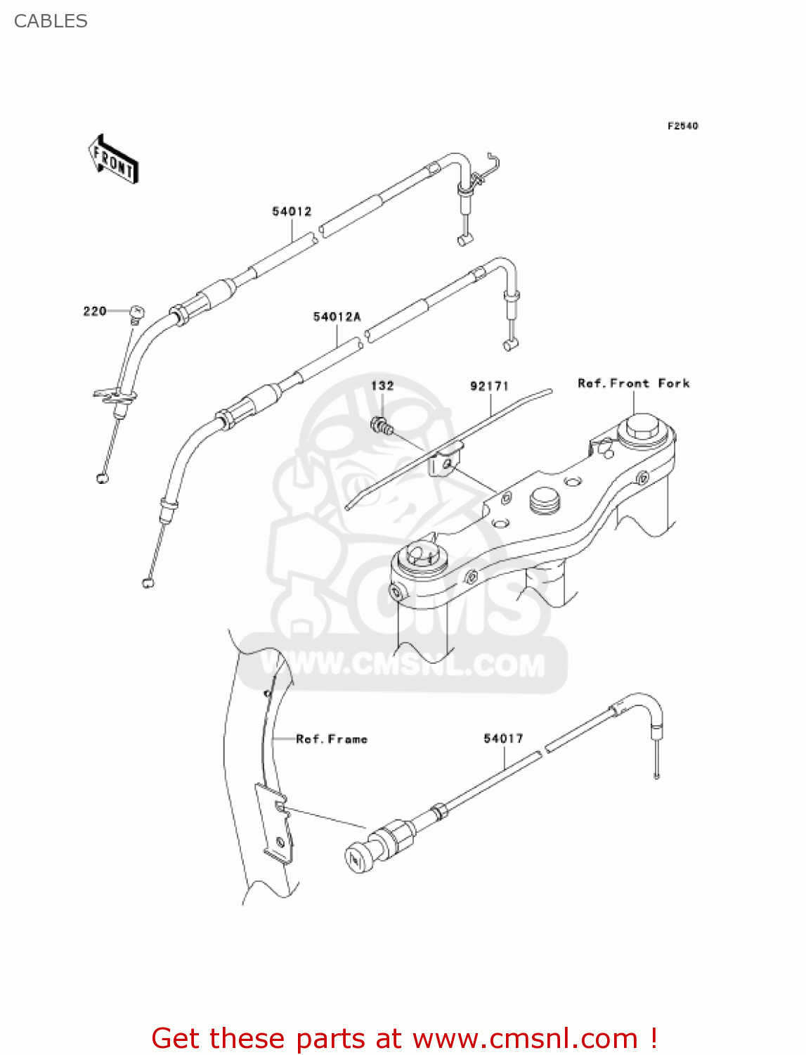 CABLES VN1600A7FA VULCAN 1600 CLASSIC 2007 USA CALIFORNIA