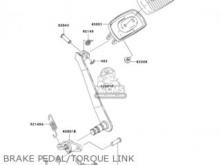 BRAKE PEDAL/TORQUE LINK - VN1600A7FA VULCAN 1600 CLASSIC 2007 USA CALIFORNIA