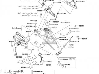 FUEL TANK - VN1600A7FA VULCAN 1600 CLASSIC 2007 USA CALIFORNIA