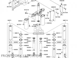 FRONT FORK (A7F/A7FA) - VN1600A7FA VULCAN 1600 CLASSIC 2007 USA CALIFORNIA