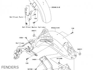 FENDERS - VN1600B1 VULCAN 1600 MEANSTREAK 2004 USA CALIFORNIA CANADA