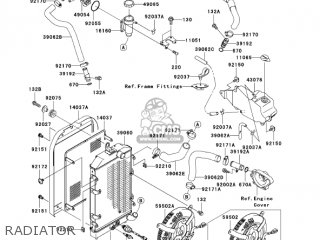 RADIATOR - VN1600B1 VULCAN 1600 MEANSTREAK 2004 USA CALIFORNIA CANADA